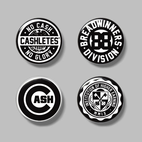 B/W Button Pack