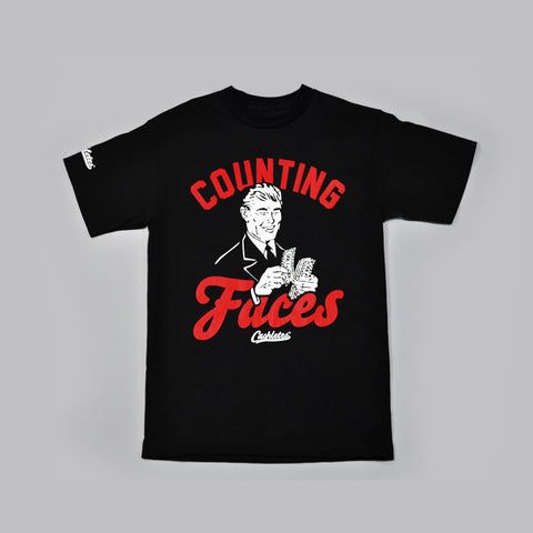 COUNTING FACES T-SHIRT (BLACK)